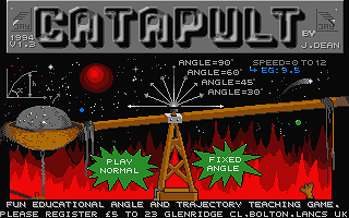 Catapult atari screenshot